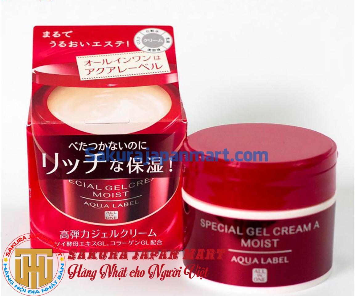 Kem Dưỡng Da Shiseido Aqualabel màu đỏ 90g